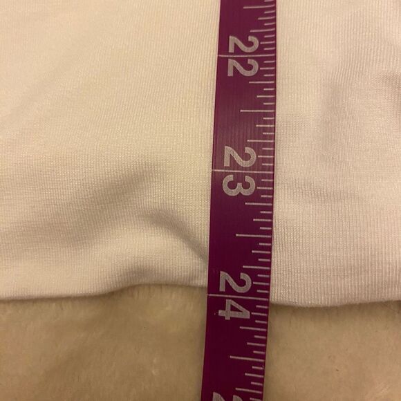 Talbots White Rayon Top with Hemline Tie - Picture 9 of 9